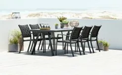 JUTLANDIA FAUSING L220 Bord Svart + 4 JEKSEN Stol Svart -butiken JUTLANDIA 108572