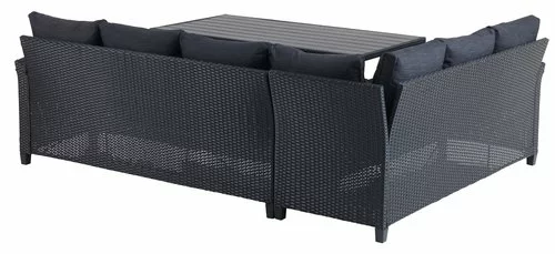 Loungeset ULLEHUSE 6-sits Svart 5 Loungeset ULLEHUSE 6-sits Svart - Bild 3