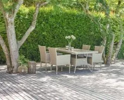 STRIB L200 Bord Natur + 4 AIDT Stol Natur 15 STRIB L200 Bord Natur + 4 AIDT Stol Natur -butiken JUTLANDIA 121609