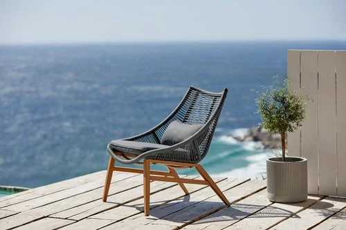 JUTLANDIA Loungestol DANNEMARE Grå 6 JUTLANDIA Loungestol DANNEMARE Grå - Bild 4