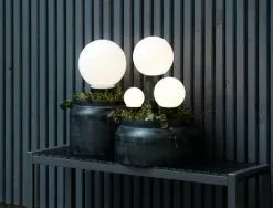 Solcellslampa SOL Ø20xH54 Vit -butiken JUTLANDIA 149783 2