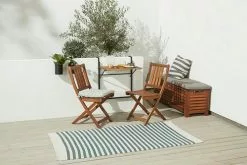 Balkongbord INDHOLT B43xL57 Hårdträ -butiken JUTLANDIA 150660