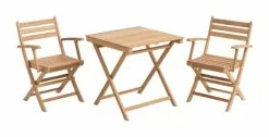 JUTLANDIA VESTERHAVET L70 Bord Teak + 2 VESTERHAVET Klappstol Teak 10 JUTLANDIA VESTERHAVET L70 Bord Teak + 2 VESTERHAVET Klappstol Teak -butiken JUTLANDIA 151271