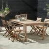 JUTLANDIA VESTERHAVET L210 Bord Teak + 4 VESTERHAVET Klappstol Teak 2 JUTLANDIA VESTERHAVET L210 Bord Teak + 4 VESTERHAVET Klappstol Teak -butiken JUTLANDIA 151465