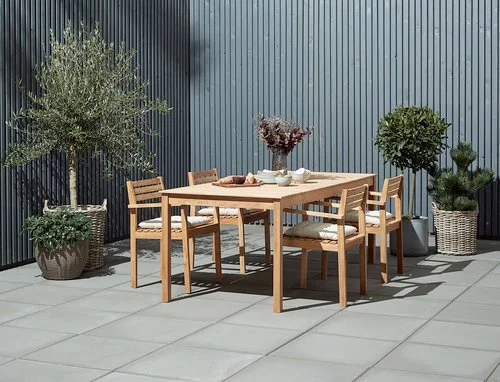 JUTLANDIA VESTERHAVET L210 Bord Teak + 4 VESTERHAVET Stol Teak 8 JUTLANDIA VESTERHAVET L210 Bord Teak + 4 VESTERHAVET Stol Teak - Bild 6