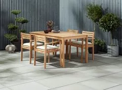 JUTLANDIA VESTERHAVET L150 Bord Teak + 4 VESTERHAVET Stol Teak 8 JUTLANDIA VESTERHAVET L150 Bord Teak + 4 VESTERHAVET Stol Teak -butiken JUTLANDIA 151474