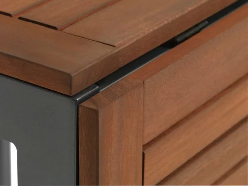 JUTLANDIA YTTRUP L75/126 Bord Hårdträ + 4 MADERNE Stapelstol Grå 6 JUTLANDIA YTTRUP L75/126 Bord Hårdträ + 4 MADERNE Stapelstol Grå - Bild 4