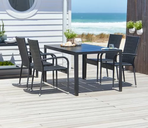 JUTLANDIA Bord MADERUP B90xL150 Svart 7 JUTLANDIA Bord MADERUP B90xL150 Svart - Bild 5