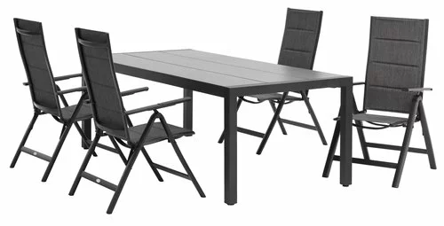 JUTLANDIA HAGEN L214 Bord Grå + 4 MYSEN Stol Grå 5 JUTLANDIA HAGEN L214 Bord Grå + 4 MYSEN Stol Grå - Bild 3