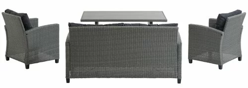 Loungeset VISBY 4-sits Grå 5 Loungeset VISBY 4-sits Grå - Bild 3