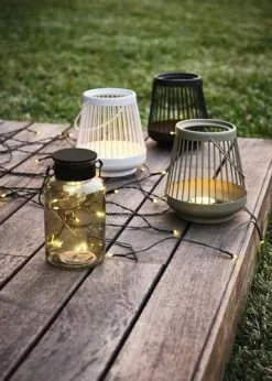 Solcellslampa BERGAND Ø8xH16 Rökfärgad -butiken JUTLANDIA 178801