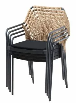 JUTLANDIA Stapelstol FASTRUP Svart -butiken JUTLANDIA 179846