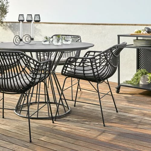 Bord FAGERNES Ø110 Grå 4 Bord FAGERNES Ø110 Grå - Bild 2