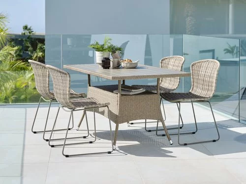 STRIB L150 Bord Natur + 4 HAJSTRUP Stol Natur 3 STRIB L150 Bord Natur + 4 HAJSTRUP Stol Natur