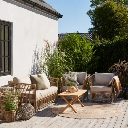 Loungebord LILLESAND B50xL100 Teak 4 Loungebord LILLESAND B50xL100 Teak - Bild 2