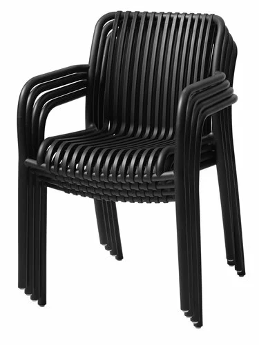 Stapelstol NABBEN Svart 4 Stapelstol NABBEN Svart - Bild 2