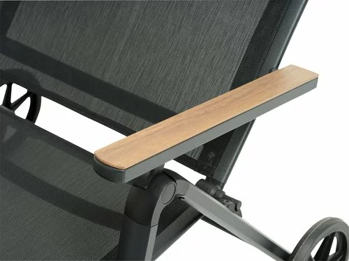 JUTLANDIA Solsäng BREDSTEN B79xL187 Svart 5 JUTLANDIA Solsäng BREDSTEN B79xL187 Svart - Bild 3