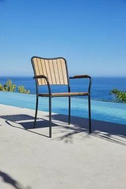 Stapelstol BASTRUP Natur/svart -butiken JUTLANDIA 201313