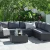 Loungeset I Moduler EG 6-sits Svart -butiken JUTLANDIA 201458