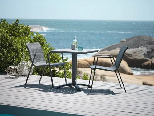 JUTLANDIA Cafébord HOBRO B70xL70 Grå 5 JUTLANDIA Cafébord HOBRO B70xL70 Grå - Bild 3