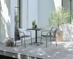 JUTLANDIA Cafébord HOBRO B70xL70 Svart 11 JUTLANDIA Cafébord HOBRO B70xL70 Svart -butiken JUTLANDIA 204586