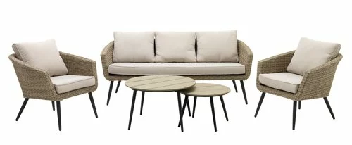 JUTLANDIA Loungeset SANDBAKKE 5-sits Natur 4 JUTLANDIA Loungeset SANDBAKKE 5-sits Natur - Bild 2